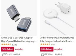 Anker: Sale bei Amazon mit PC-Zubehör ab 8,99 Euro