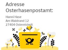 Deutsche Post: Brief vom Osterhasen mit “kleiner Überraschung”