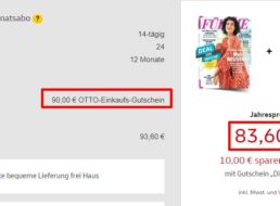“Für Sie”: Jahresabo ab 83,60 Euro mit Otto-Gutschein über 90 Euro