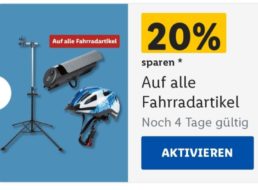 Lidl Plus: 20 Prozent Rabatt auf Fahrradartikel