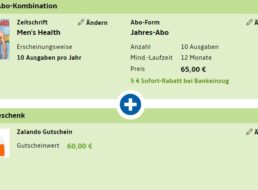 Men’s Health: Jahresabo für 60 Euro mit Gutschein über 60 Euro