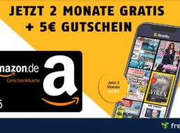 Gratis: Amazon-Gutschein über 5 Euro zur kostenlosen Readly-Flat