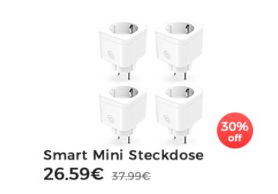 Refoss: Viererpack smarte Steckdosen zum Stückpreis von 6,65 Euro