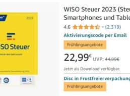 Wiso Steuer 2023: Software zum Bestpreis von 22,99 Euro