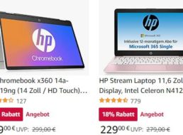 HP: Chromebook x360 für 199 Euro frei Haus via Amazon