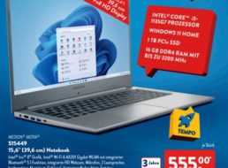 Aldi-Notebook: Medion Akoya S15449 für 555 Euro