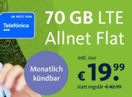 Freenet: 70 GByte LTE-Daten mit Allnet-Flat für 19,99 Euro