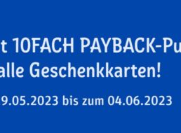 Rewe Kartenwelt: Zehnfach Payback-Punkte auf alle Geschenkekarten