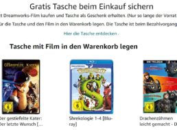 Gratis: Dreamworks-Tasche zum Kauf ausgewählter Filme ab 5,99 Euro