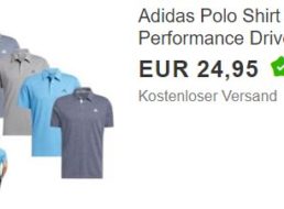 Adidas: Atmungsaktives Poloshirt für 24,95 Euro
