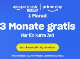 Gratis: 3 Monate “Amazon Music Unlimited” für 0 Euro