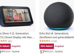Amazon: Zertifizierte generalüberholte Echo-Geräte mit Rabatt