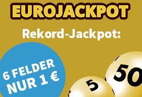 Eurojackpot: 111 Millionen Euro am Freitag, Teilnahme ab 1 Euro