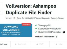 Gratis: Vollversion “Ashampoo Duplicate File Finder” zum Download