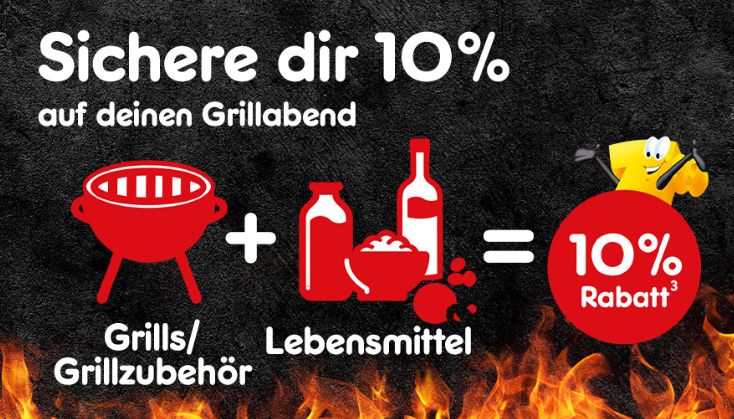 Netto: 10 Prozent Rabatt auf Grills und Lebensmittel