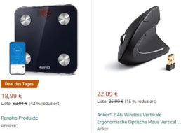 Amazon: Smarte Körperfettwaage für 18,99 Euro