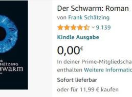 Gratis: eBook “Der Schwarm” für Prime-Kunden zum Nulltarif