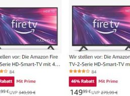 Amazon: Fire TV mit 32 Zoll für 149,99 Euro