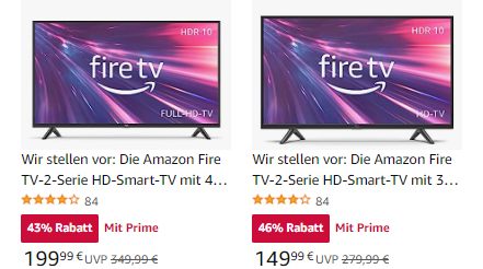 Amazon: Fire TV mit 32 Zoll für 149,99 Euro