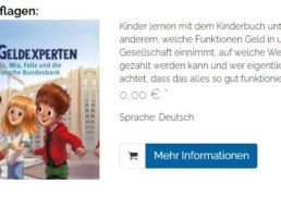 Gratis: Kinderbuch “Die Geldexperten” bei der Bundesbank frei Haus