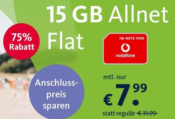Knaller: 15 GByte LTE im Vodafone-Netz für 7,99 Euro