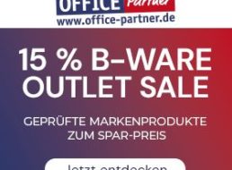 Office-Partner: 15 Prozent Rabatt auf B-Ware