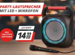 Druckerzubehoer: Party-Lautsprecher mit Mikrofon für 14,99 Euro
