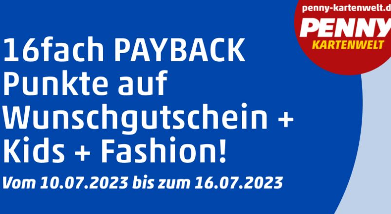 Penny] 20-fach Payback Punkte auf Apple Gift Cards Guthaben