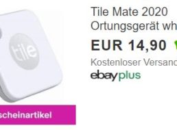 Ebay: Ortungsgerät Tile Mate 2020 für 13,41 Euro frei Haus
