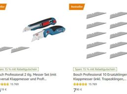 “Bosch Professional”: 15 Prozent Rabatt via Amazon