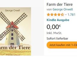 Gratis: eBook “Farm der Tiere” bei Amazon für 0 Euro