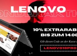 Lenovo: Notebooks mit 10 Prozent Rabatt beim Dealclub