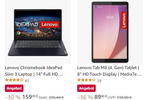 Amazon: "Lenovo Tab M8" für 89 Euro frei Haus