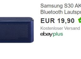 Ebay: Bluetooth-Lautsprecher Samsung S30 für 19,90 Euro