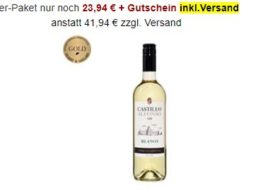 Weinboerse: 6er-Paket prämierter Weißwein für 23,94 Euro frei Haus