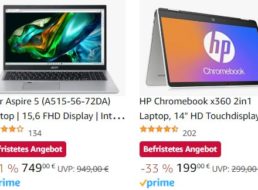 Amazon: Chromebooks und Laptops ab 199 Euro