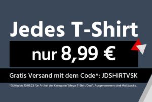 Jeans Direct: 800 Markenshirts für je 8,99 Euro frei Haus