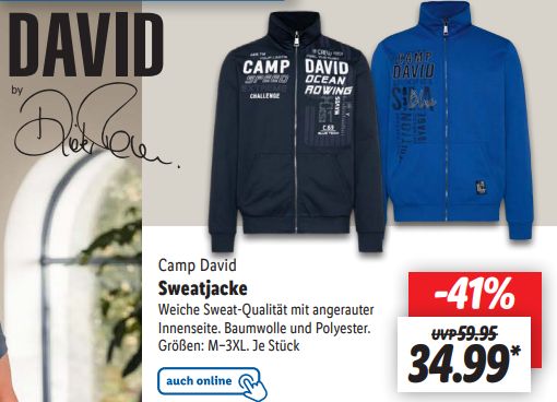 Lidl: Camp David für kurze Zeit mit Rabatt –