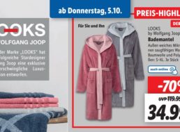 Lidl: Artikel von “Looks by Wolfgang Joop” mit Rabatt