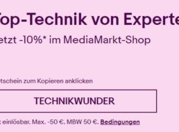 Mediamarkt: 10 Prozent Rabatt im Ebay-Shop