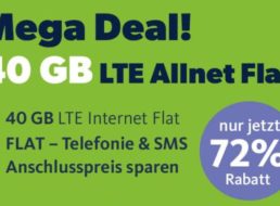 Freenet: Vodafone Green LTE mit 40 GByte für 12,99 Euro