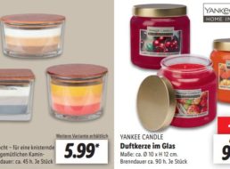 Lidl: Yankee Candle mit 90 Stunden Brennzeit für 9,99 Euro