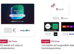 Amazon: Guthabenkarten mit 15 bis 50 Prozent Rabatt