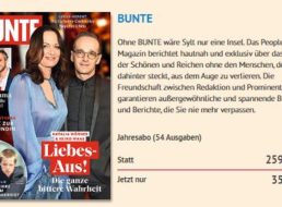 Bunte: Jahresabo für 35 statt 259,20 Euro