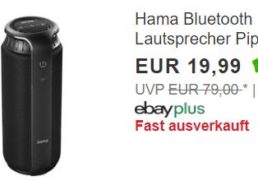 Ebay: “Hama Bluetooth Lautsprecher Pipe 2.0” für 19,99 Euro frei Haus