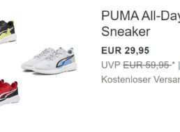 Puma: Sneaker “All Day Active” für 29,95 Euro frei Haus