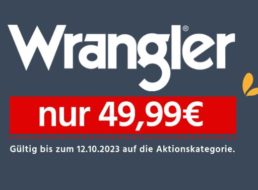Jeans Direct: Wrangler-Jeans jetzt für 49,99 Euro frei Haus
