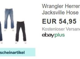 Ebay: Wrangler-Jeans für 43,96 Euro frei Haus
