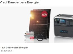 Ebay: 10 Prozent Rabatt auf Erneuerbare Energien