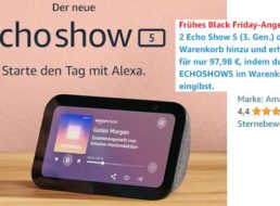 Amazon: Echo Show im Doppelpack für 97,98 Euro